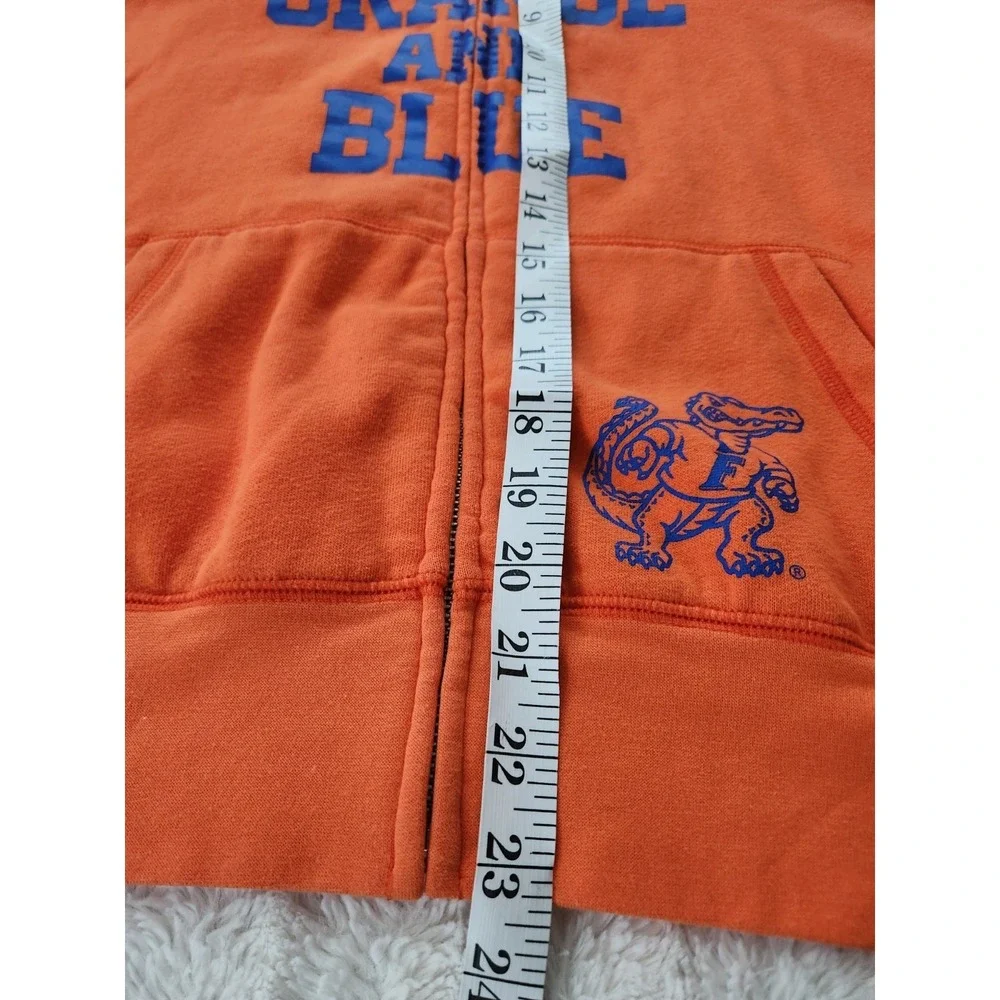 PINK Victoria's Secret Florida Gators Full Zip Hoodie Orange Blue Womens Medium - Picture 7 of 10